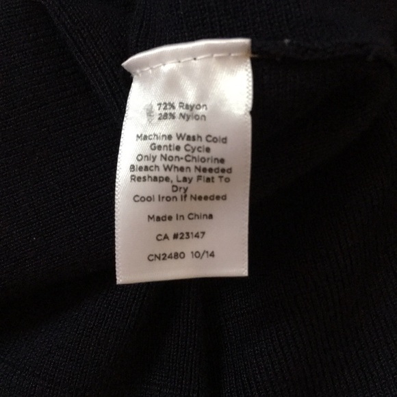 Talbots Fit and Flare Navy Knit Dress EUC - Picture 5 of 8